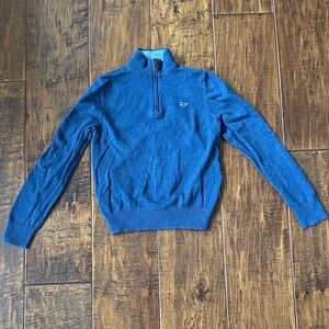 Vineyard Vines Boys Blue Quarter-Zip Sweater